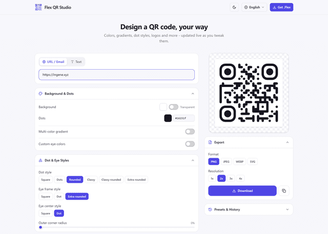 Flex QR Studio 1
